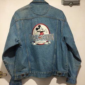VINTAGE WALT DISNEY REUNION 1996 DENIM JACKETS SIZE S
